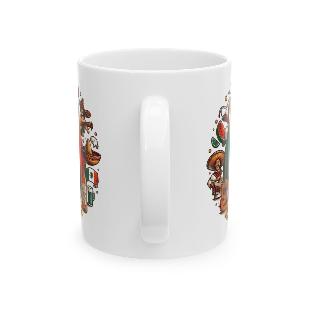Mexico Mug Flag Chichen Itza Art Unique Tea Coffee Cup Ceramic Mug Gift Tourist