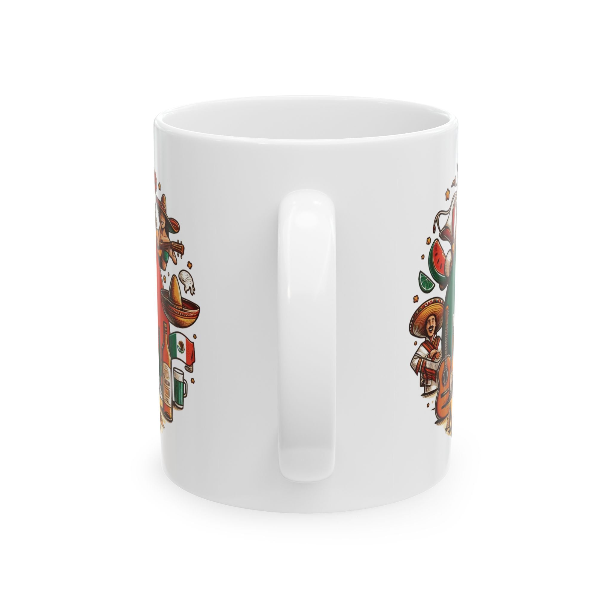 Mexico Mug Flag Chichen Itza Art Unique Tea Coffee Cup Ceramic Mug Gift Tourist