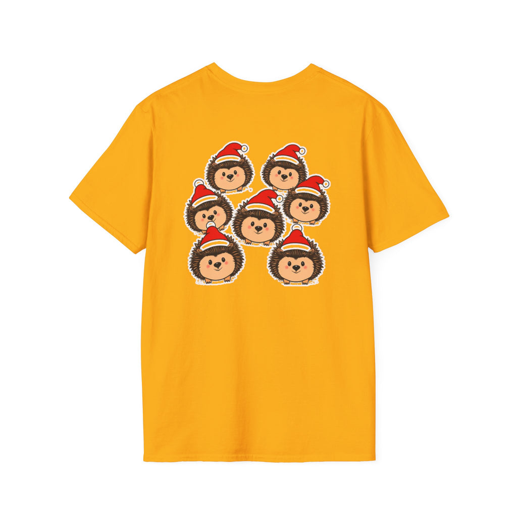 Christmas Hedgehogs Family T-Shirt | Cute Cartoon Holiday Design Unique Holiday Gift Shirt
