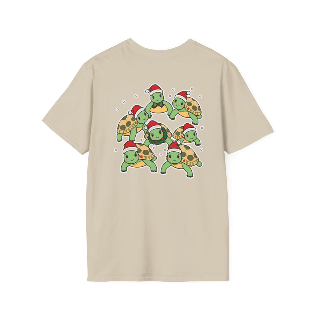 Christmas Turtles Family T-Shirt | Cute Cartoon Unique Holiday Design Gift Shirt