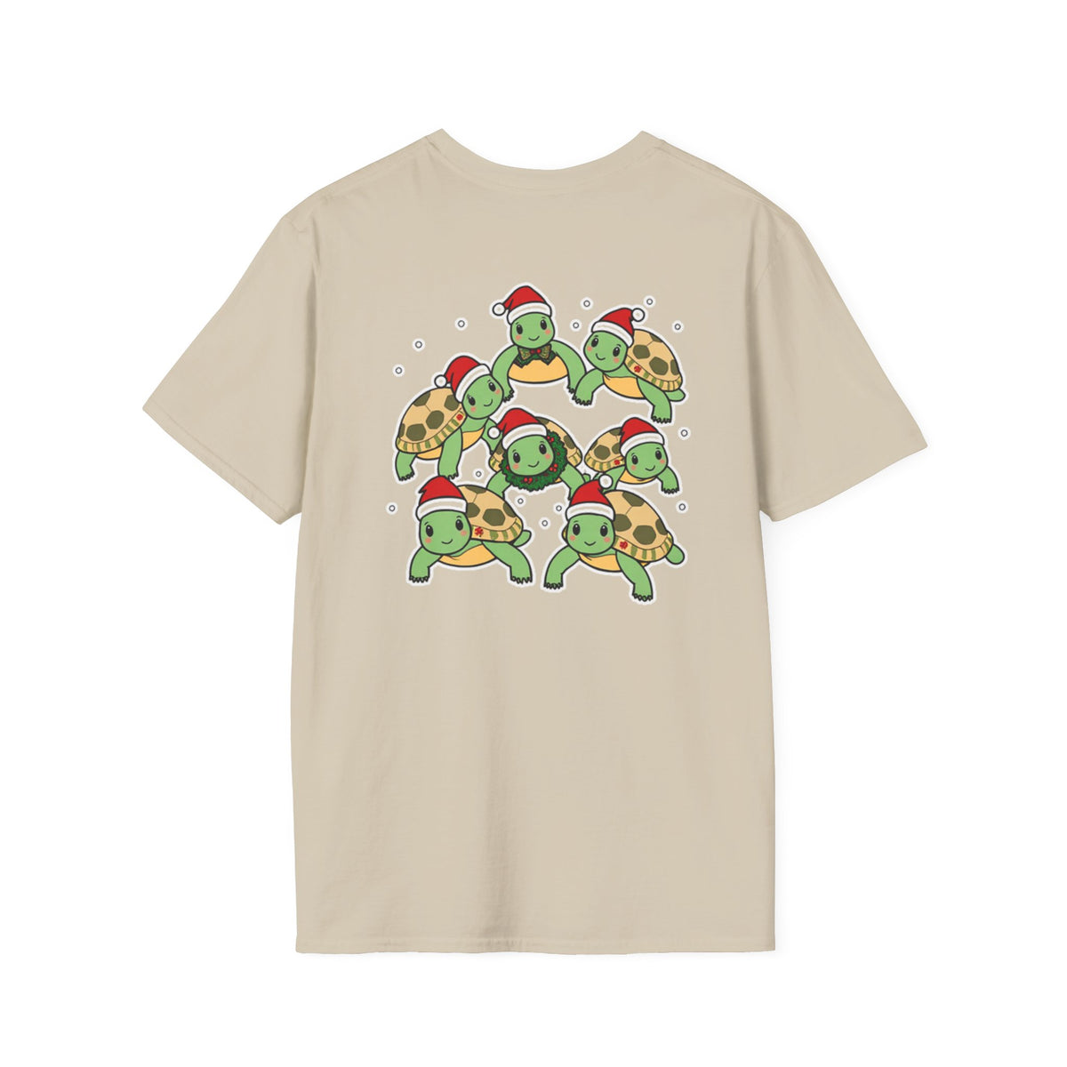 Christmas Turtles Family T-Shirt | Cute Cartoon Unique Holiday Design Gift Shirt