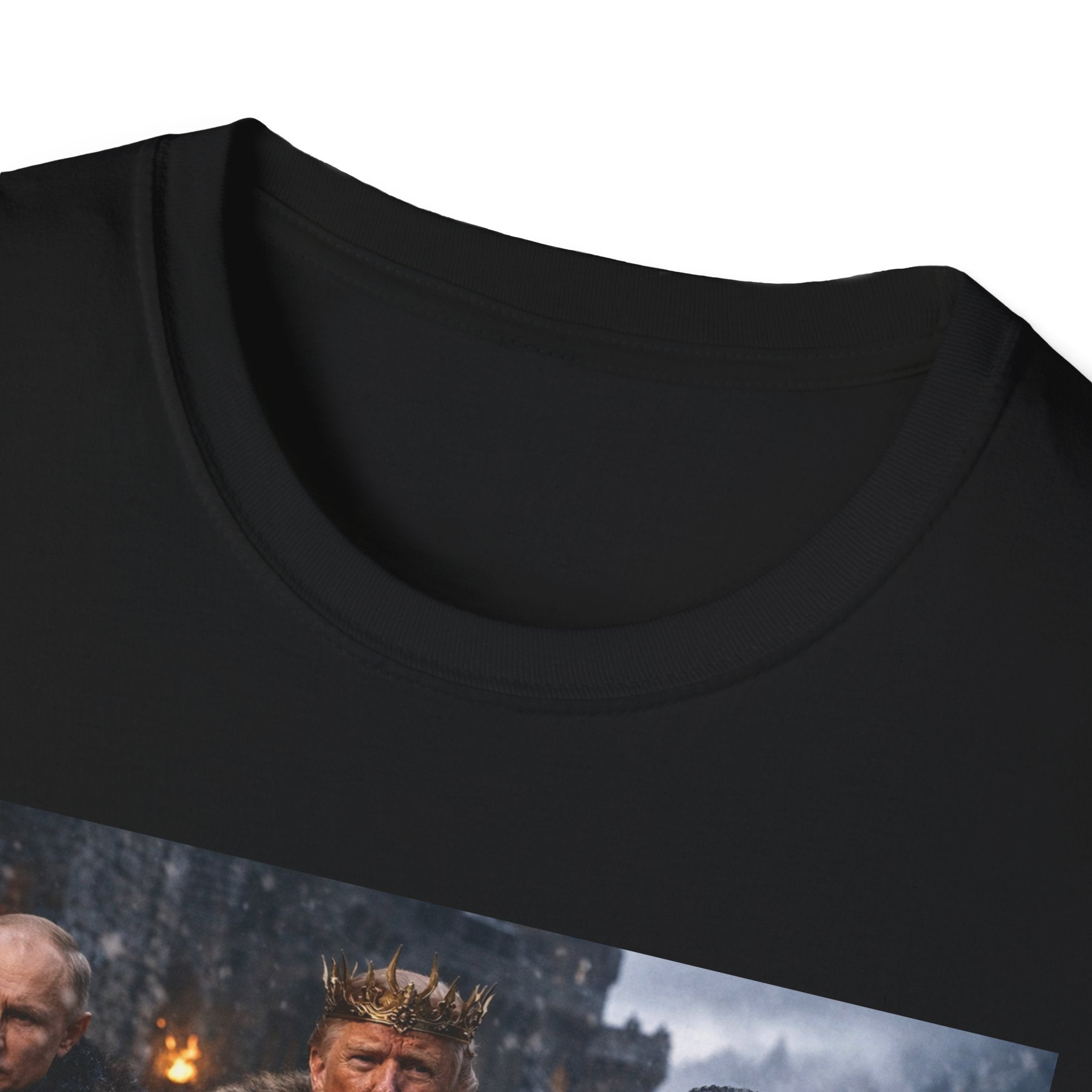 Funny Trump Putin Kim Jong Unique T-Shirt Artwork Throne Unisex Softstyle Tshirt