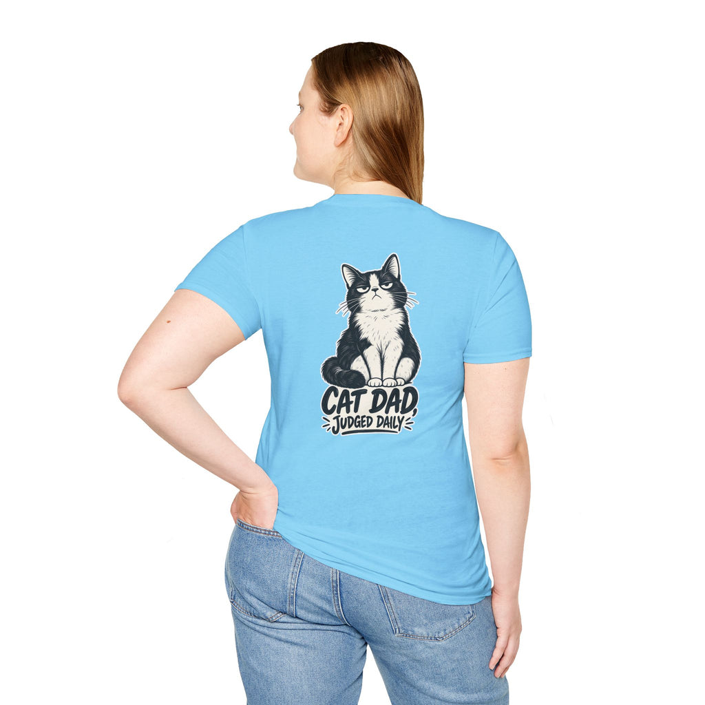 Cat Dad Shirt Judged Daily Funny Cat Lover Graphic Tee Dark Humor Tee Unique Gift Funny Tshirt