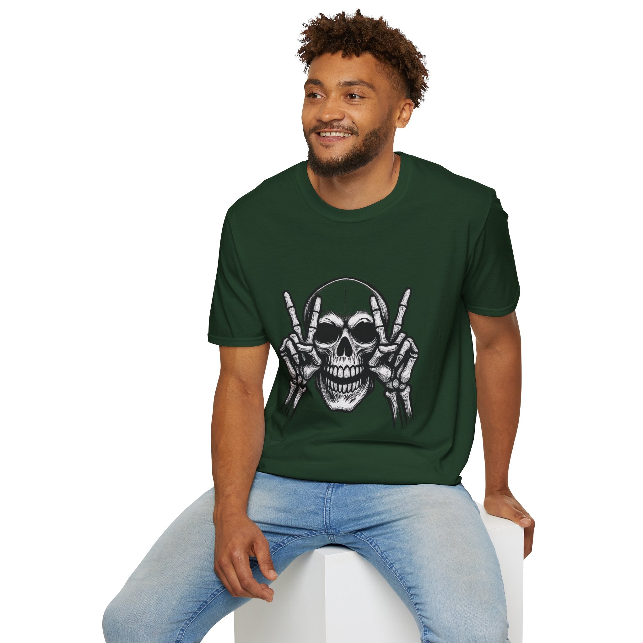 Mens Skull T-shirt Graphic Tees Skeleton Apparel Clothing Skulls Accessories Best Gift