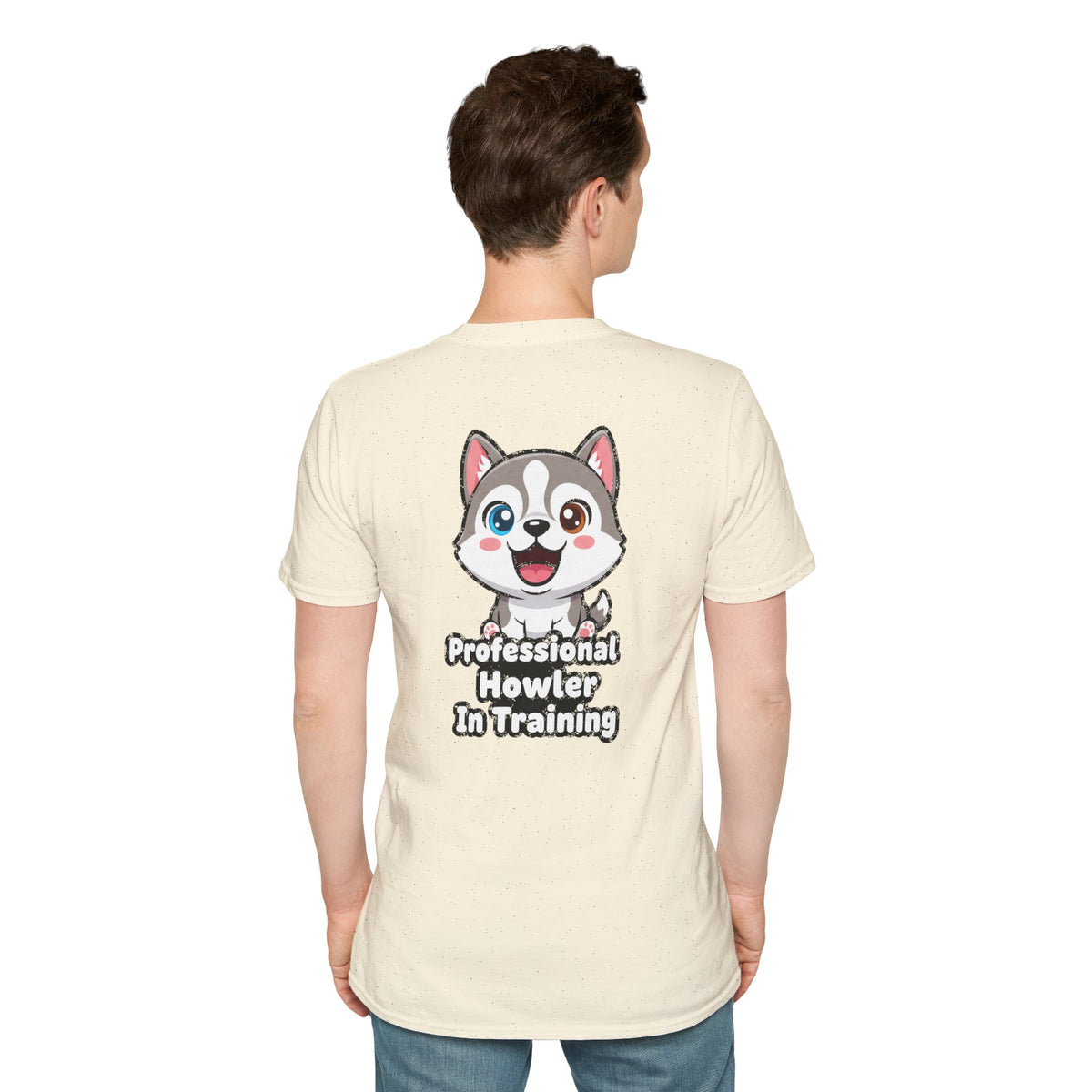 Cute Husky Shirt Professional Howler In Training Funny Dog Lover Unisex Softstyle Tee Gift