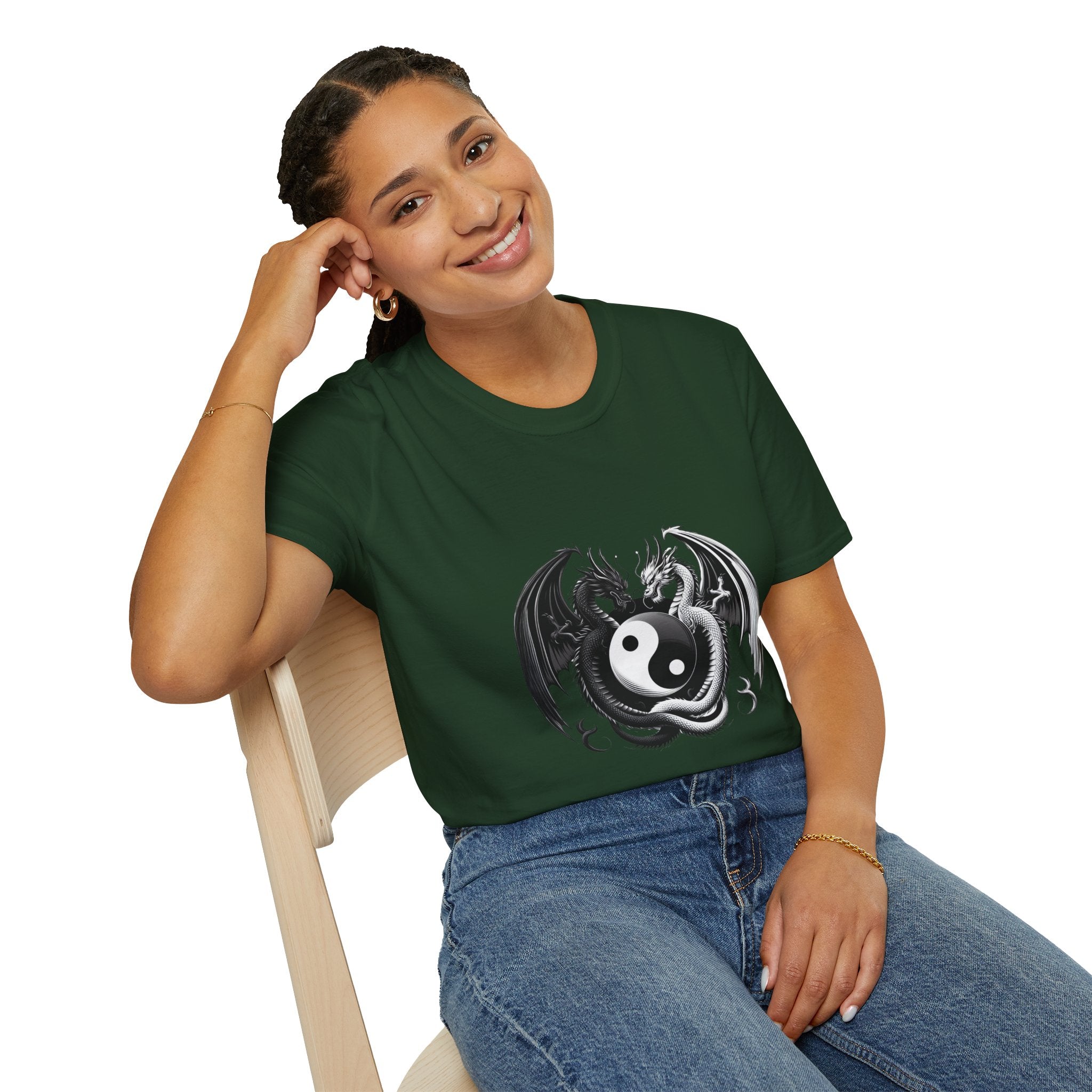 Dragon T-shirt Men Women Graphic Tee Clothing Apparel Chinese Dagon Symbol Gift