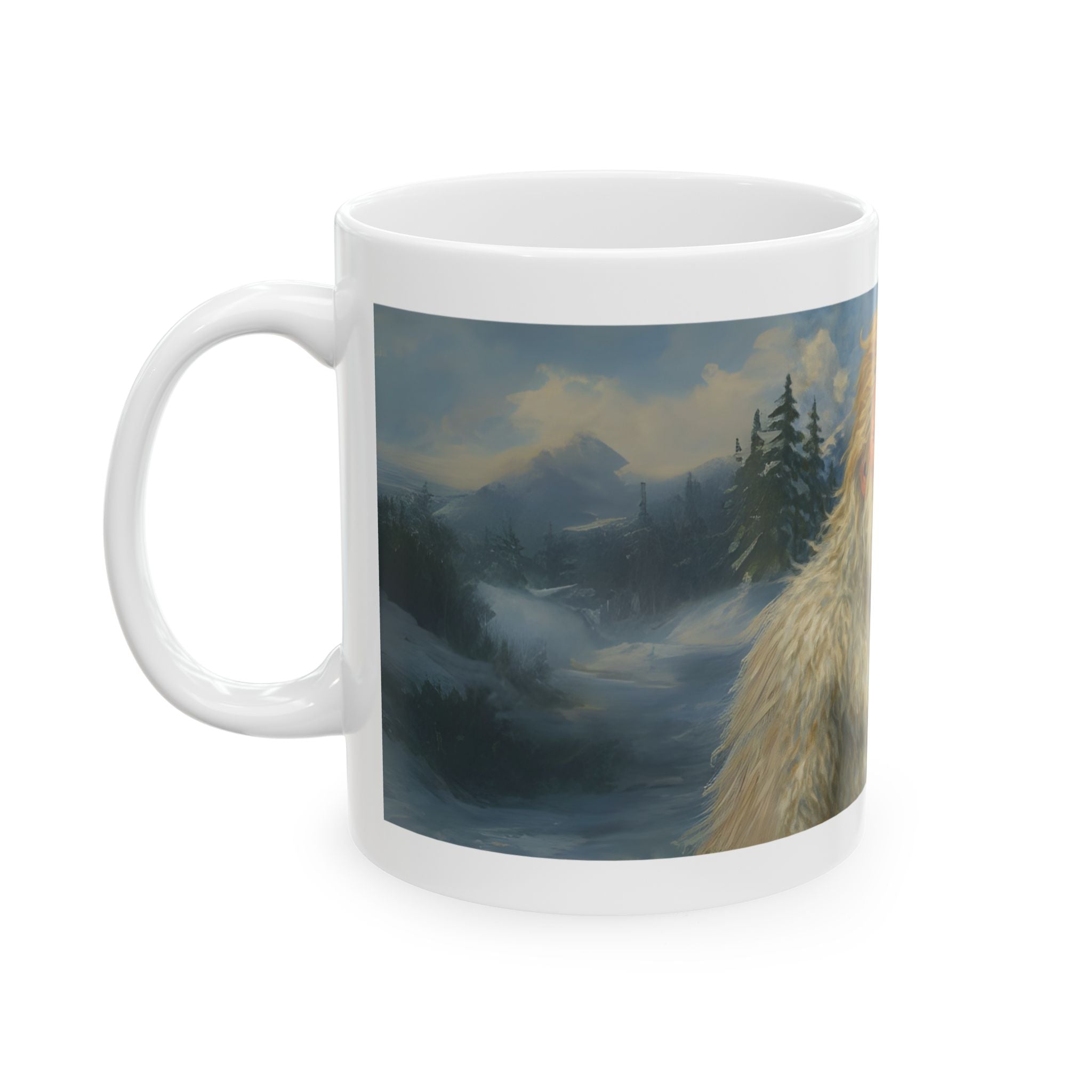 Donald Trump as Yeti Unique Funny Ceramic Mug Bigfoot Sasquatch Tea Coffee Cup