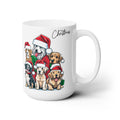 Christmas Mug Dogs Unique Best Gift White Ceramic Mug Merry Christmas Cup 15oz