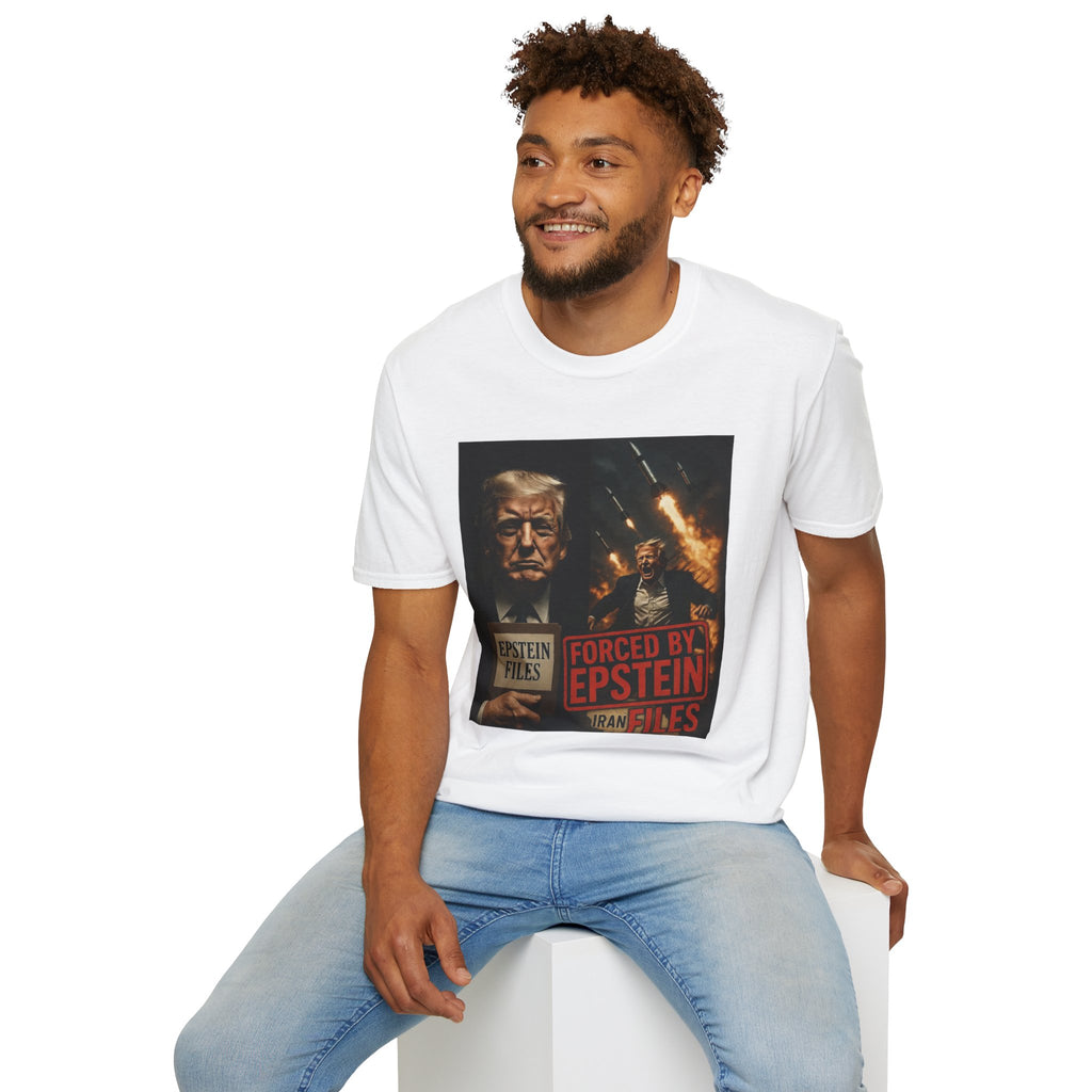 Funny Trump-Epstein T-Shirt Conspiracy Theory Unique Unisex Softstyle Tshirt