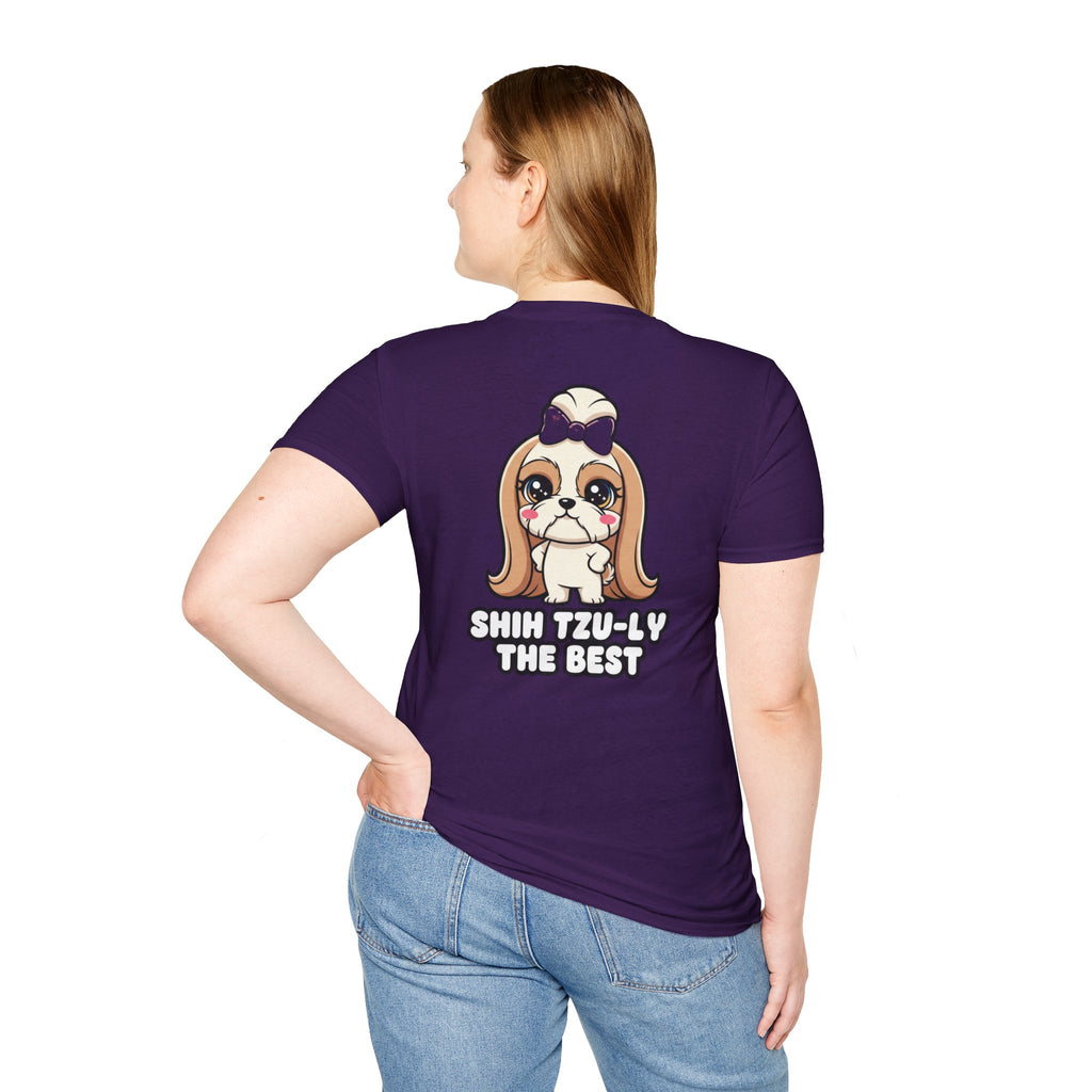 Cute Shih Tzu Shirt Shih Tzu-ly The Best Funny Dog Lover Unisex Softstyle Tee Gift