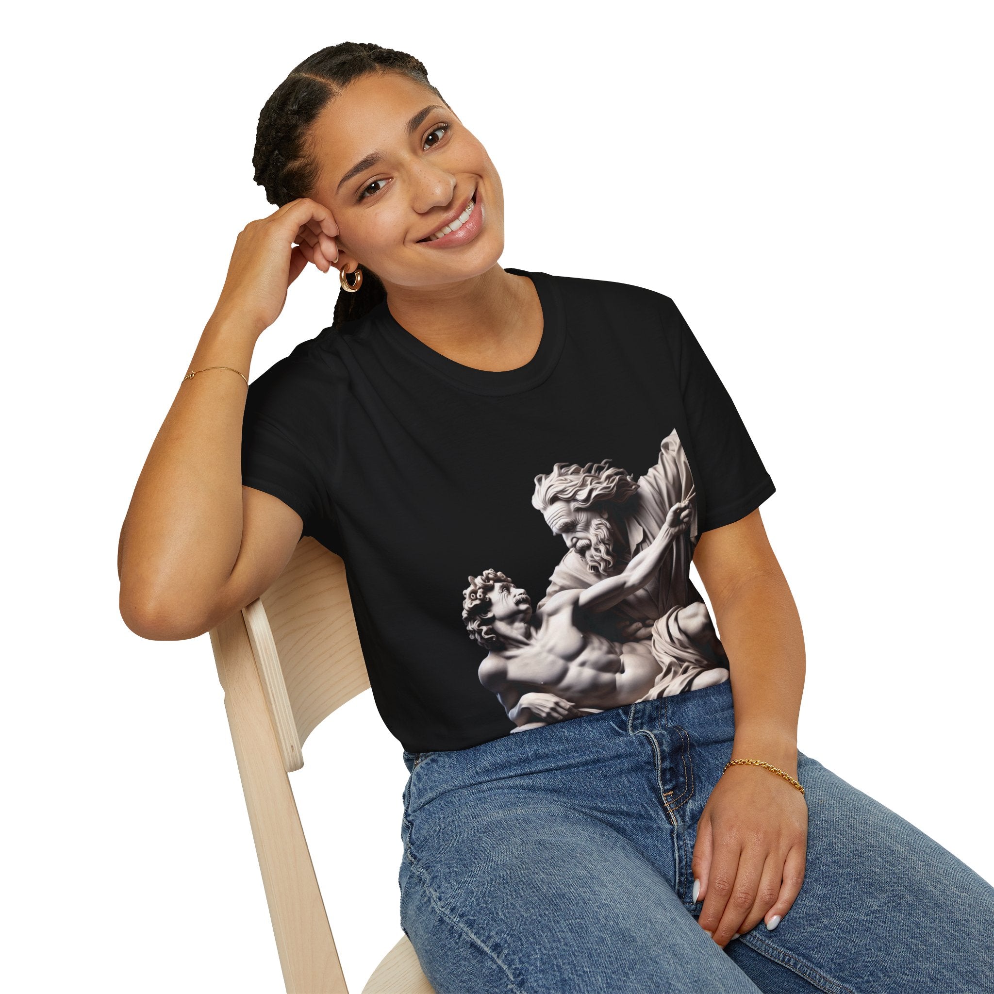 Funny Albert Einstein Unisex Softstyle T-Shirt Unique Gift Cotton T-shirt Art