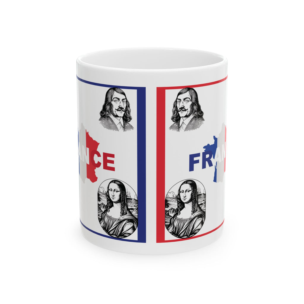 France Mug France Flag Mug History Icons Tea Coffee Cup Ceramic Mug Travel Gift