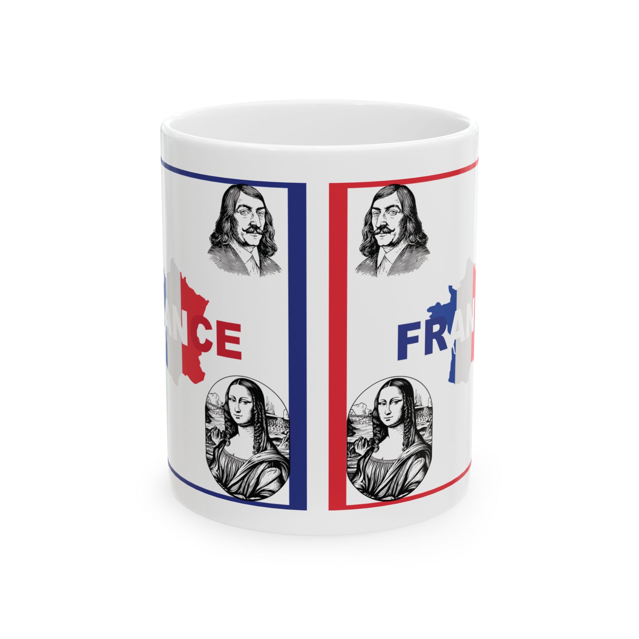 France Mug France Flag Mug History Icons Tea Coffee Cup Ceramic Mug Travel Gift