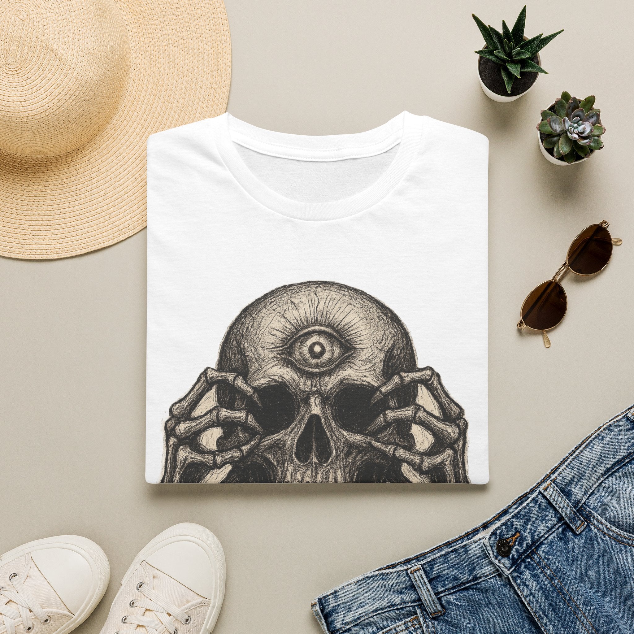Mens Skull T-shirt Graphic Tees Skeleton Apparel Clothing Skulls Accessories Best Gift