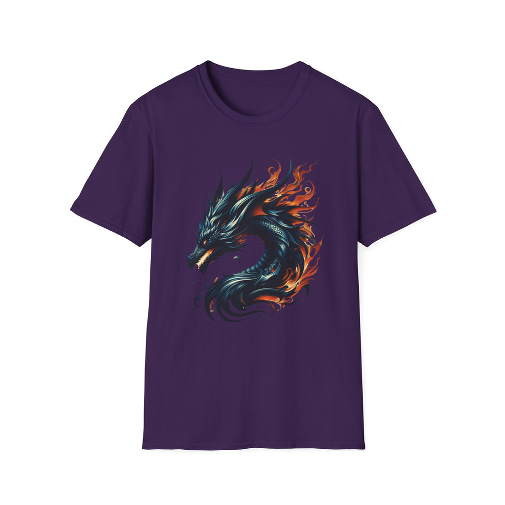 Dragon T-shirt Mens Graphic Tee Clothing Apparel Chinese Symbol Unisex Softstyle