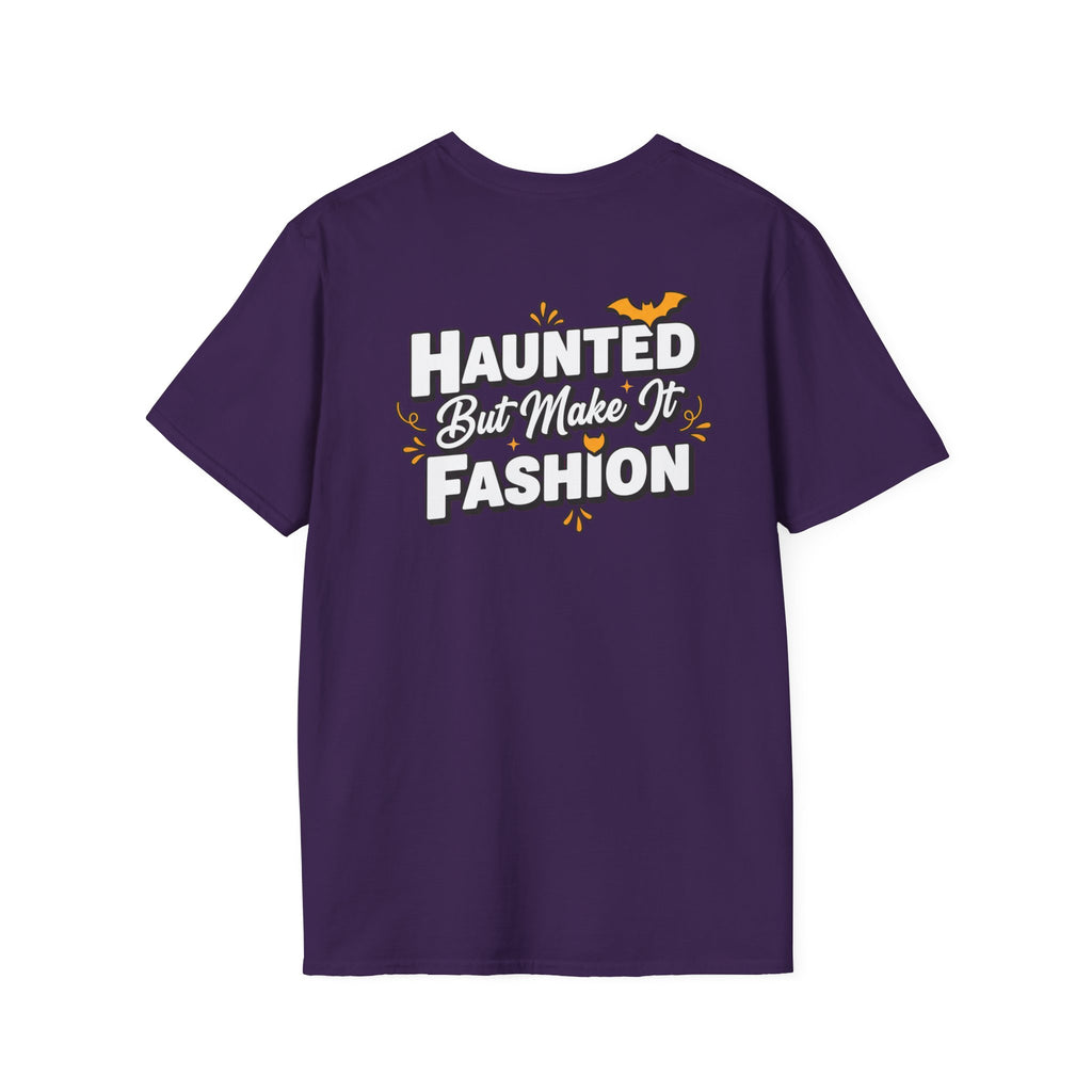 Dark Humor Halloween Shirt Haunted But Make It Fashion Funny Sarcastic Unisex Softstyle Tee Adult Halloween Gift