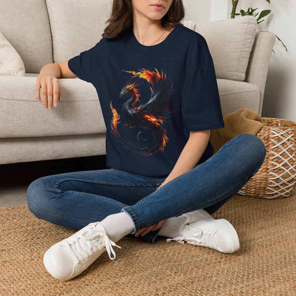 Dragon T-shirt Mens Graphic Tee Clothing Apparel Chinese Symbol Unisex Softstyle Unique Tshirt Best Gift