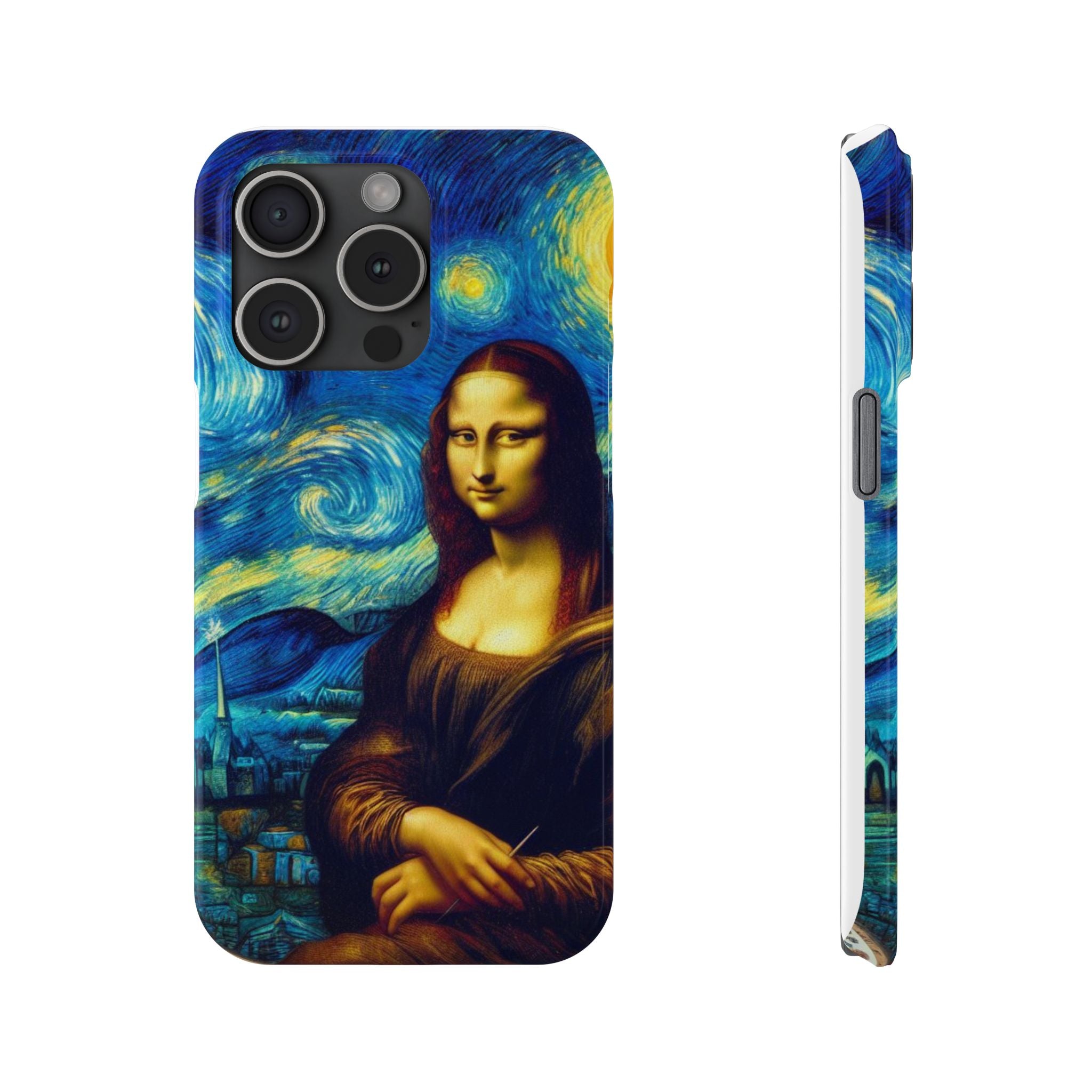 Funny Mona Lisa Phone Cases Van Gogh Starry Night Case Unique Gift iPhone 17 New