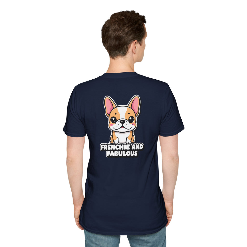 Cute French Bulldog Shirt Frenchie And Fabulous Funny Dog Lover Unisex Softstyle Tee Gift