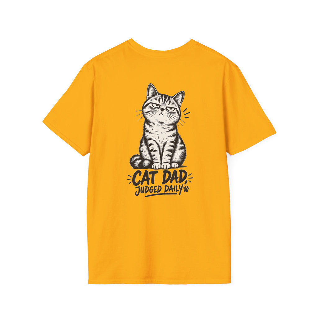 Cat Dad Shirt Judged Daily Funny Cat Lover Graphic Tee Dark Humor Tee Unique Gift Funny Tshirt