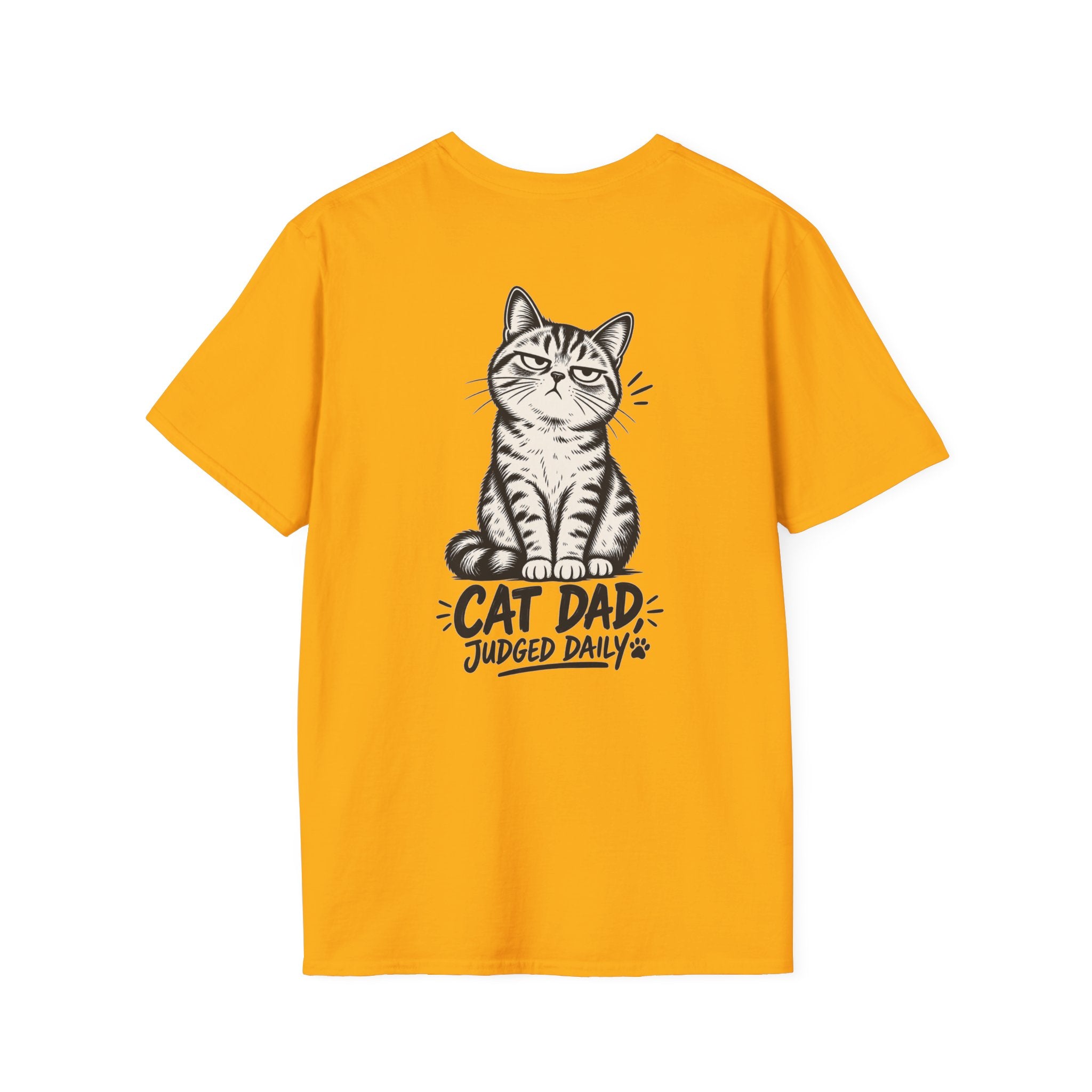 Cat Dad Shirt Judged Daily Funny Cat Lover Graphic Tee Dark Humor Tee Unique Gift Funny Tshirt