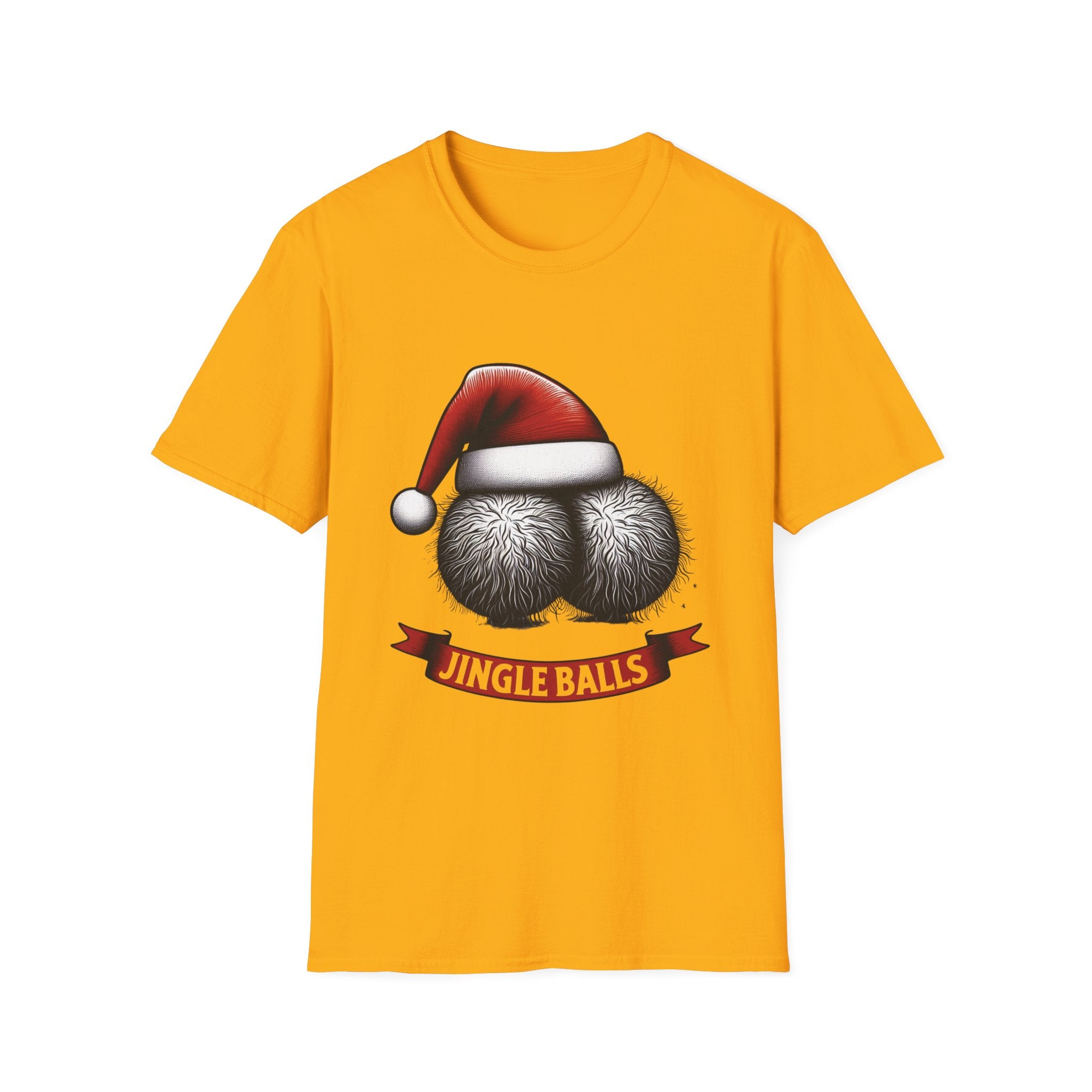 Tshirt Jingle Balls Funny Christmas T-Shirt Xmas Gift Tops Unisex Softstyle 2027