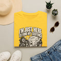 Funny Dark Humor Tshirt — Funny Office Tshirt Dark Humor Graphic Tee Unique Coworker Gift I'M JUST HERE TO FUND MY EXISTENCE Shirt