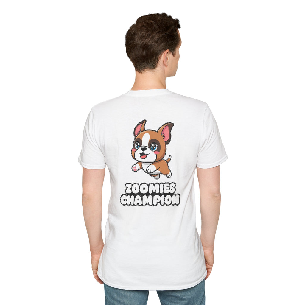 Cute Boxer Shirt Zoomies Champion Funny Dog Lover Unisex Softstyle Tee Gift
