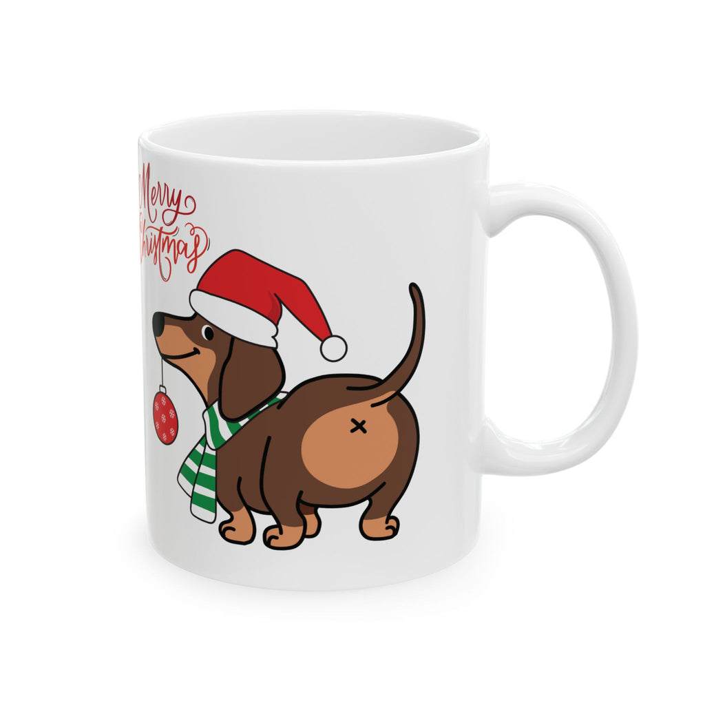 Christmas Mug Cute Dog Mug Unique Shot Love Gift Funny Coffee Cup Holiday Mug