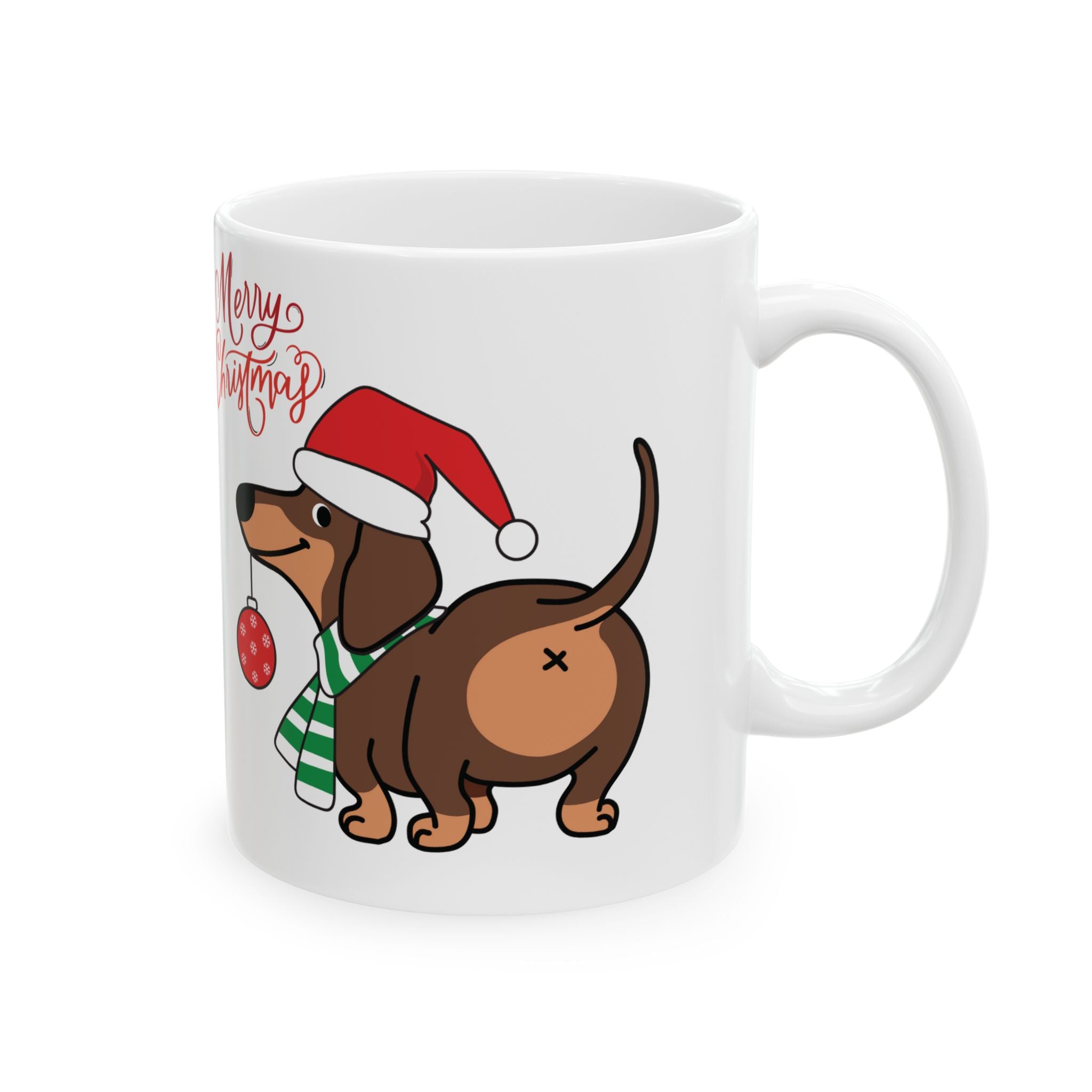 Christmas Mug Cute Dog Mug Unique Shot Love Gift Funny Coffee Cup Holiday Mug