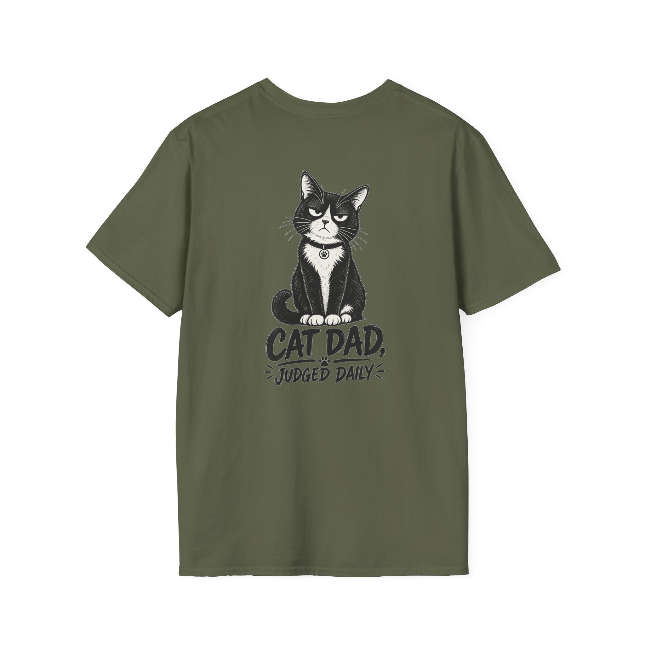 Cat Dad Shirt Judged Daily Funny Cat Lover Graphic Tee Dark Humor Tee Unique Gift Funny Tshirt