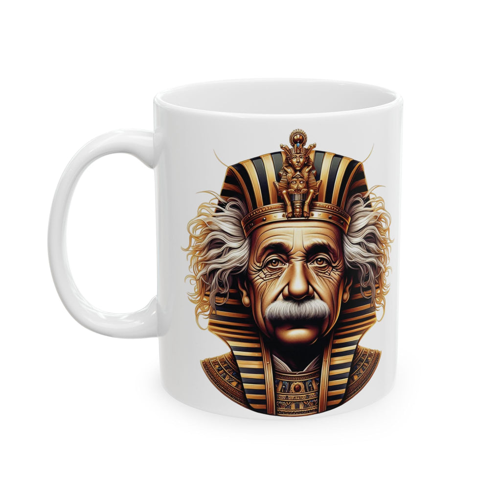 Funny Mug Albert Einstein as Pharaoh Egypt Tea Coffee Cup Unique Gift Father Day 11oz