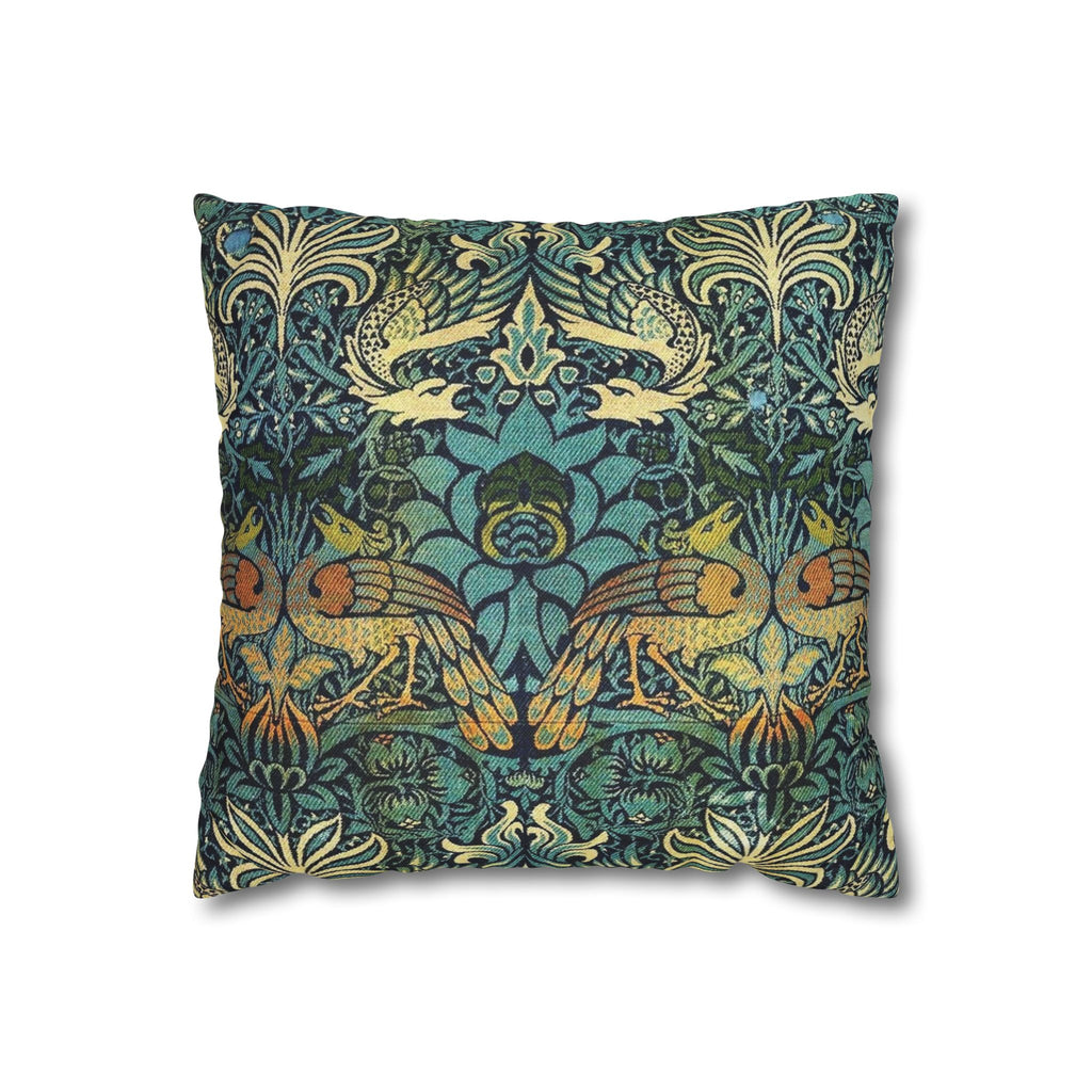 William Morris Spun Square Pillow Case Polyester Aesthetic Decor Art Nouveau