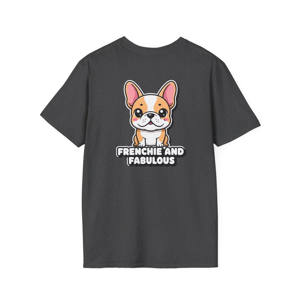 Cute French Bulldog Shirt Frenchie And Fabulous Funny Dog Lover Unisex Softstyle Tee Gift