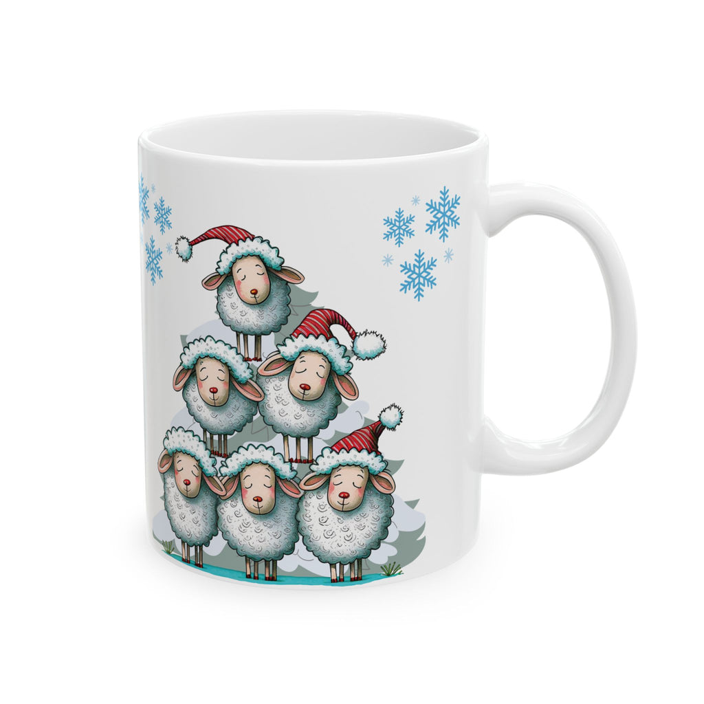 Christmas Mug Sheep Best Gift Holiday Festive Cup Coffee Christmas Gift Cute Mug