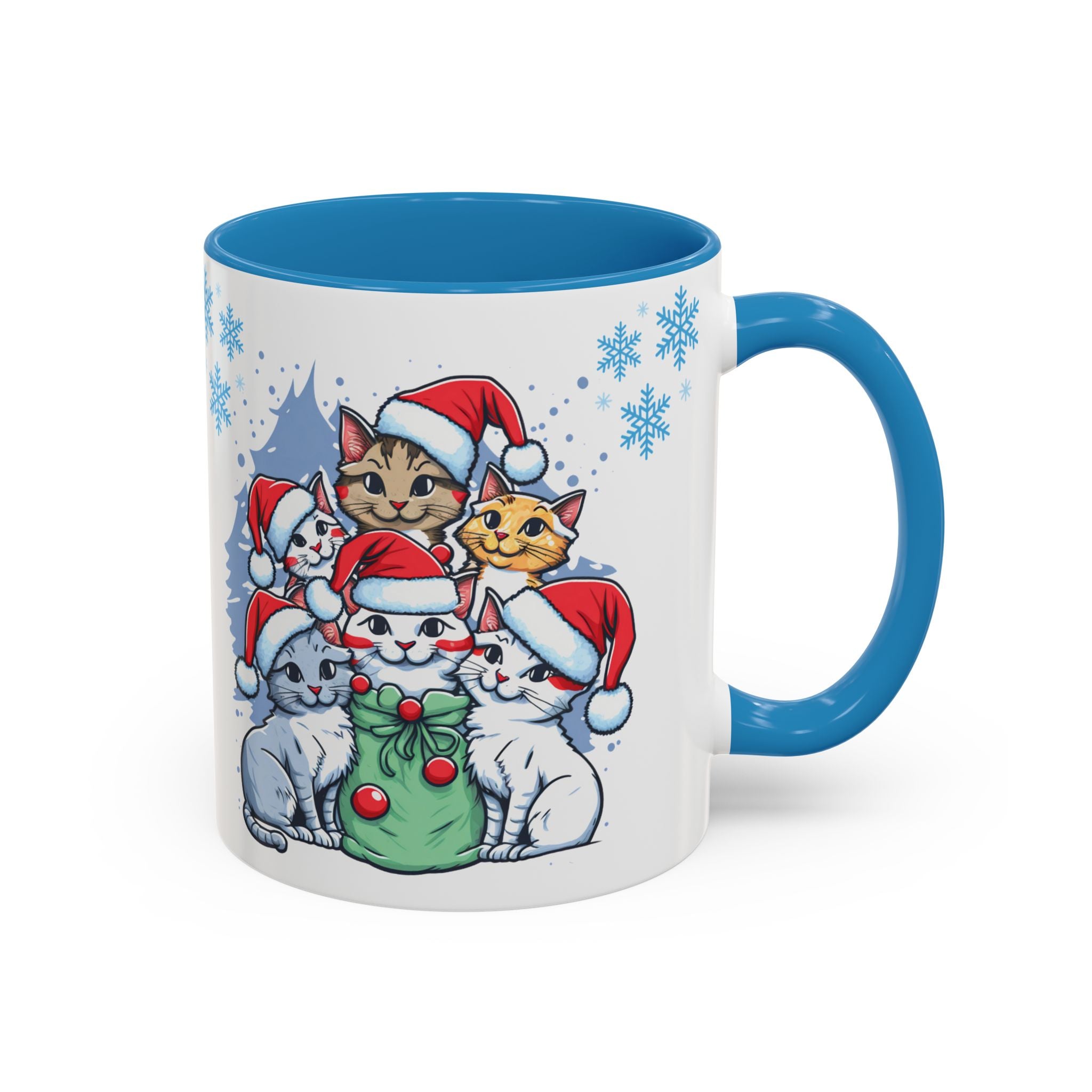Christmas Ceramic Mug Cat Best Gift Holiday Festive Cup Christmas Gift Cute Kids