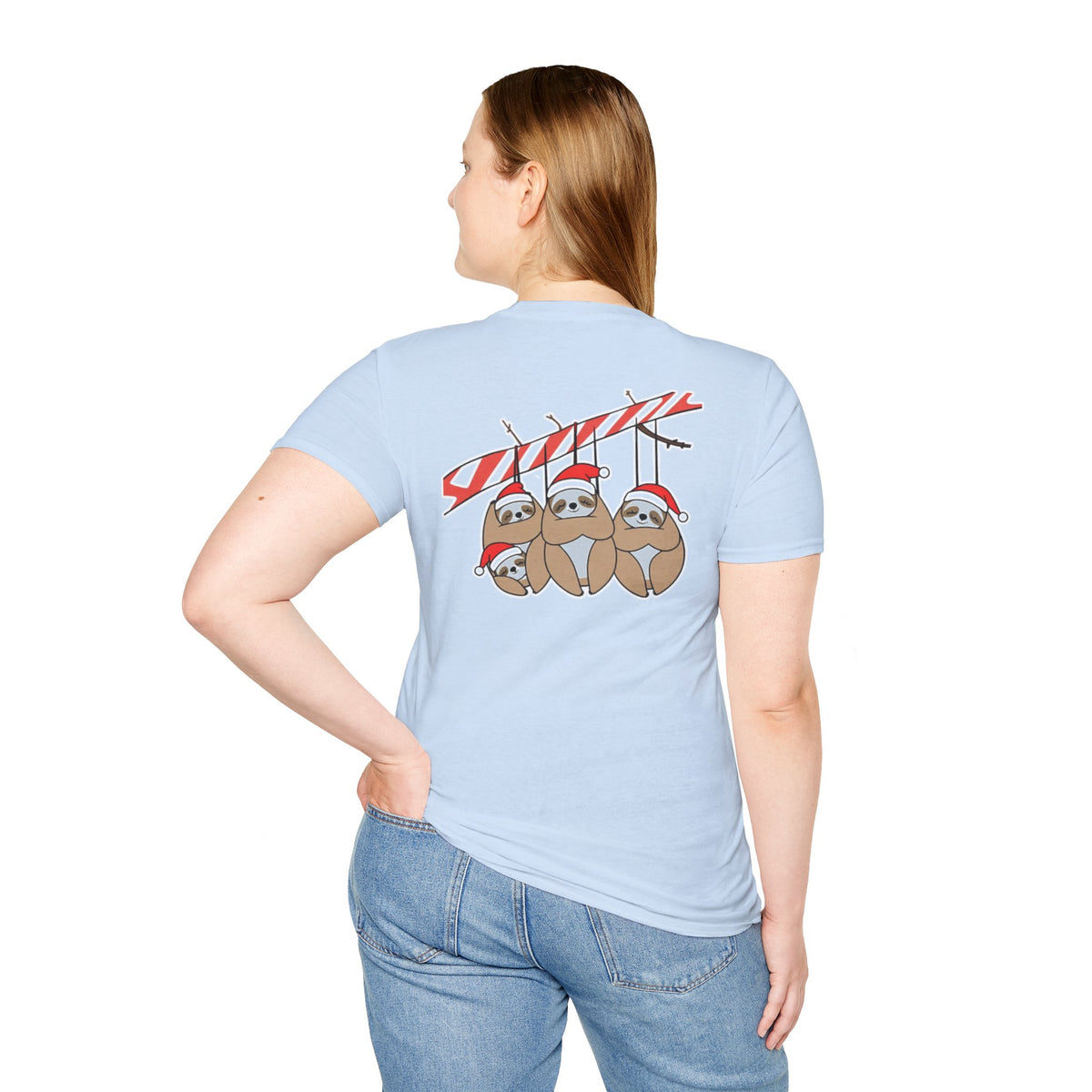 Christmas Sloths Family T-Shirt | Cute Cartoon Holiday Design Unique Holiday Gift Shirt