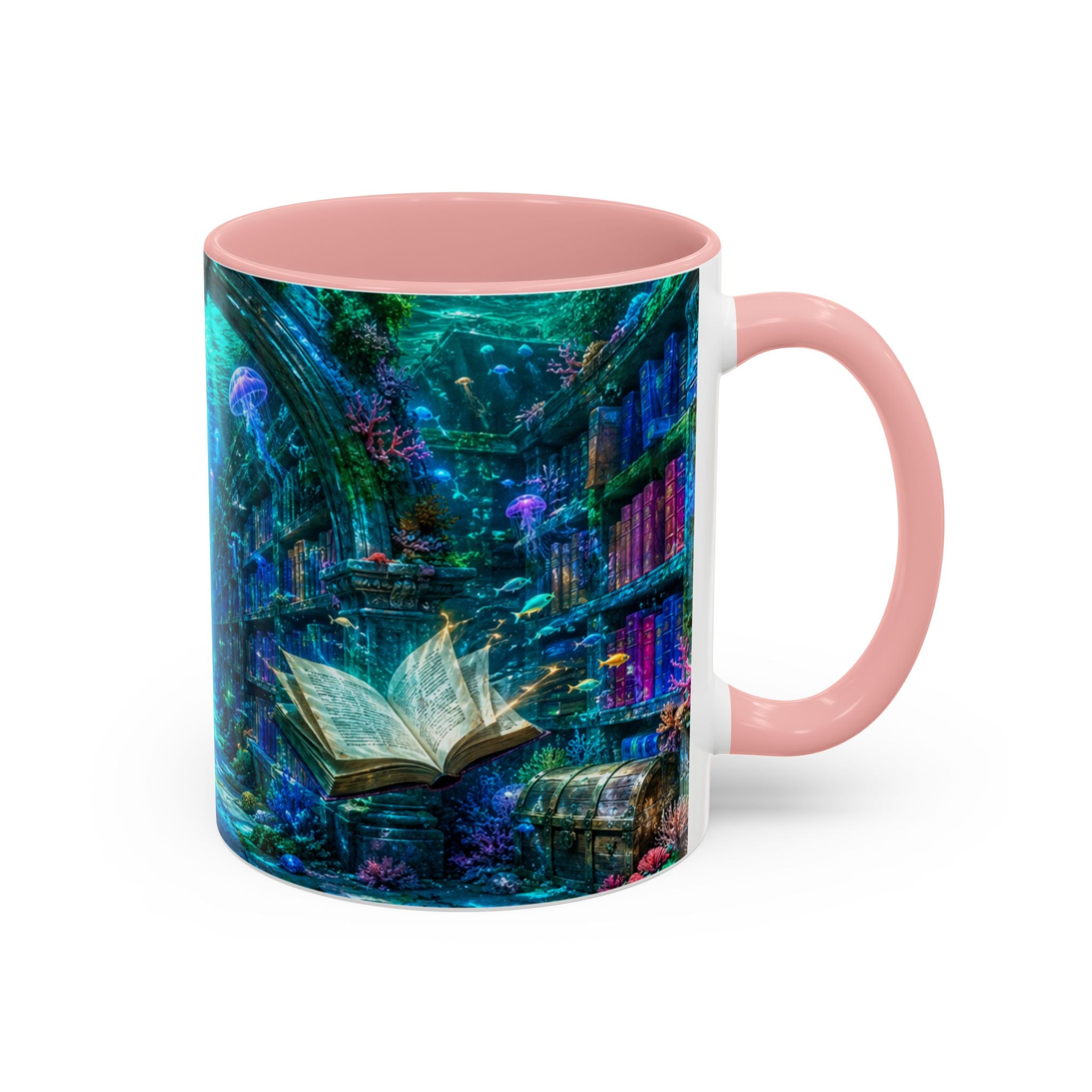 3D Library Bookshelf Mug Ceramic Book Lovers Coffee Mug Gifts Funny Accent Cup