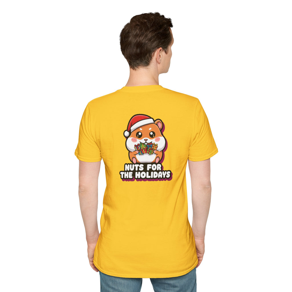 Cute Christmas Shirt Nuts For The Holidays Funny Animal Unisex Softstyle Tee Christmas Gift
