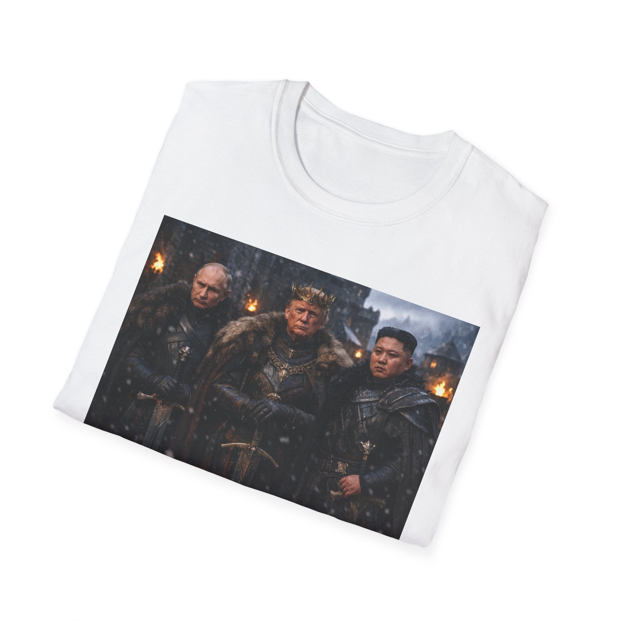Funny Trump Putin Kim Jong Unique T-Shirt Artwork Throne Unisex Softstyle Tshirt