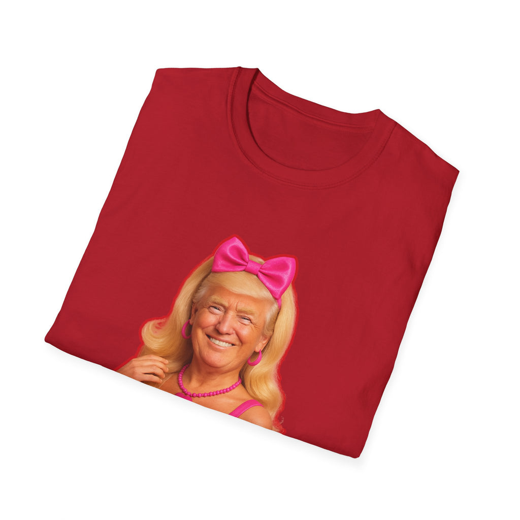 Funny Unique Donald Trump Barbie Unisex T-Shirt Best Gag Gift Cotton Print Soft