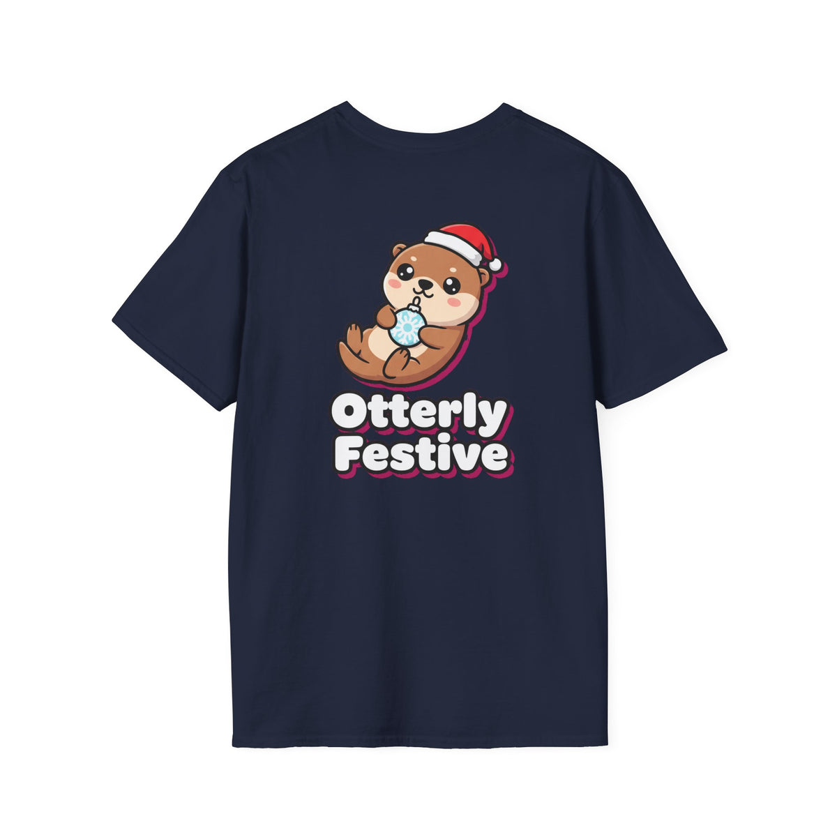 Cute Christmas Shirt Otterly Festive Funny Animal Unisex Softstyle Tee Christmas Gift