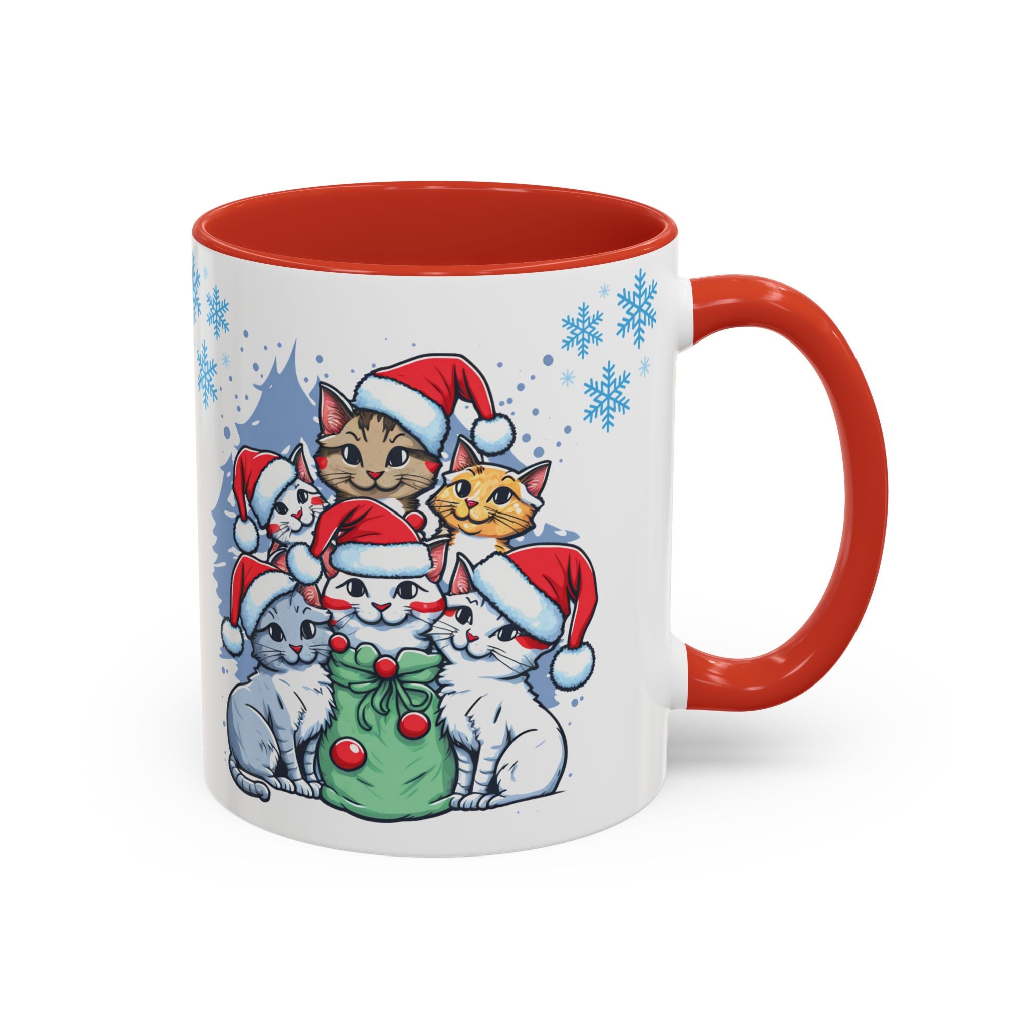 Christmas Ceramic Mug Cat Best Gift Holiday Festive Cup Christmas Gift Cute Kids