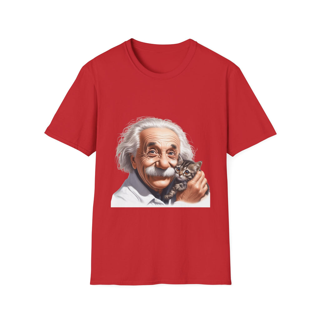 Funny Albert Einstein T-Shirt Unisex Softstyle T-Shirt Cotton Unique Gift German