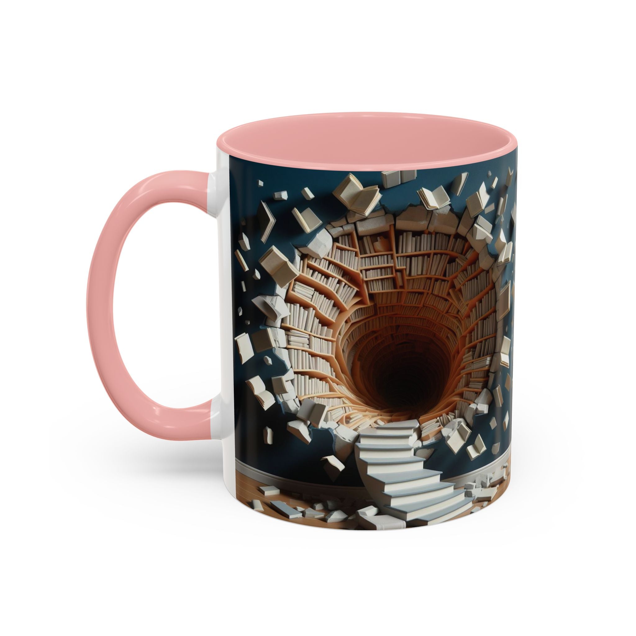3D Bookshelf Mug-Library Book Mugs Office Ceramic Tea Cup Gift Accent Coffee Mug 2026