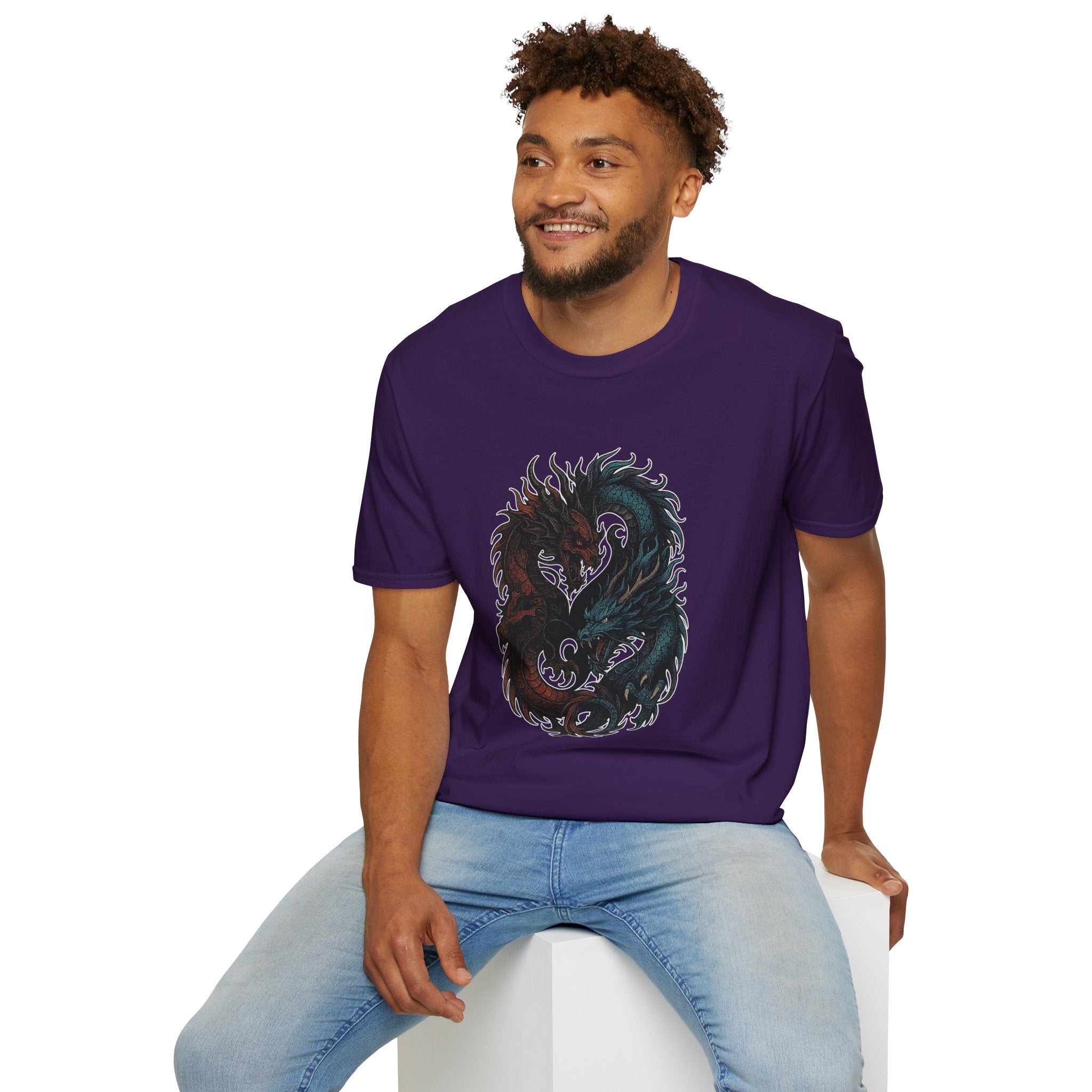 Dragon T-shirt Men Women Graphic Tee Clothing Apparel Chinese Dagon Symbol Gift