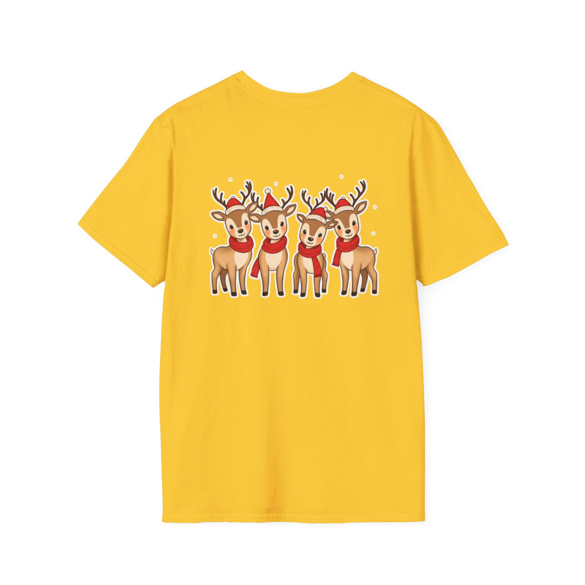 Christmas Reindeer Family T-Shirt | Cute Cartoon Holiday Design Unique Holiday Gift Shirt