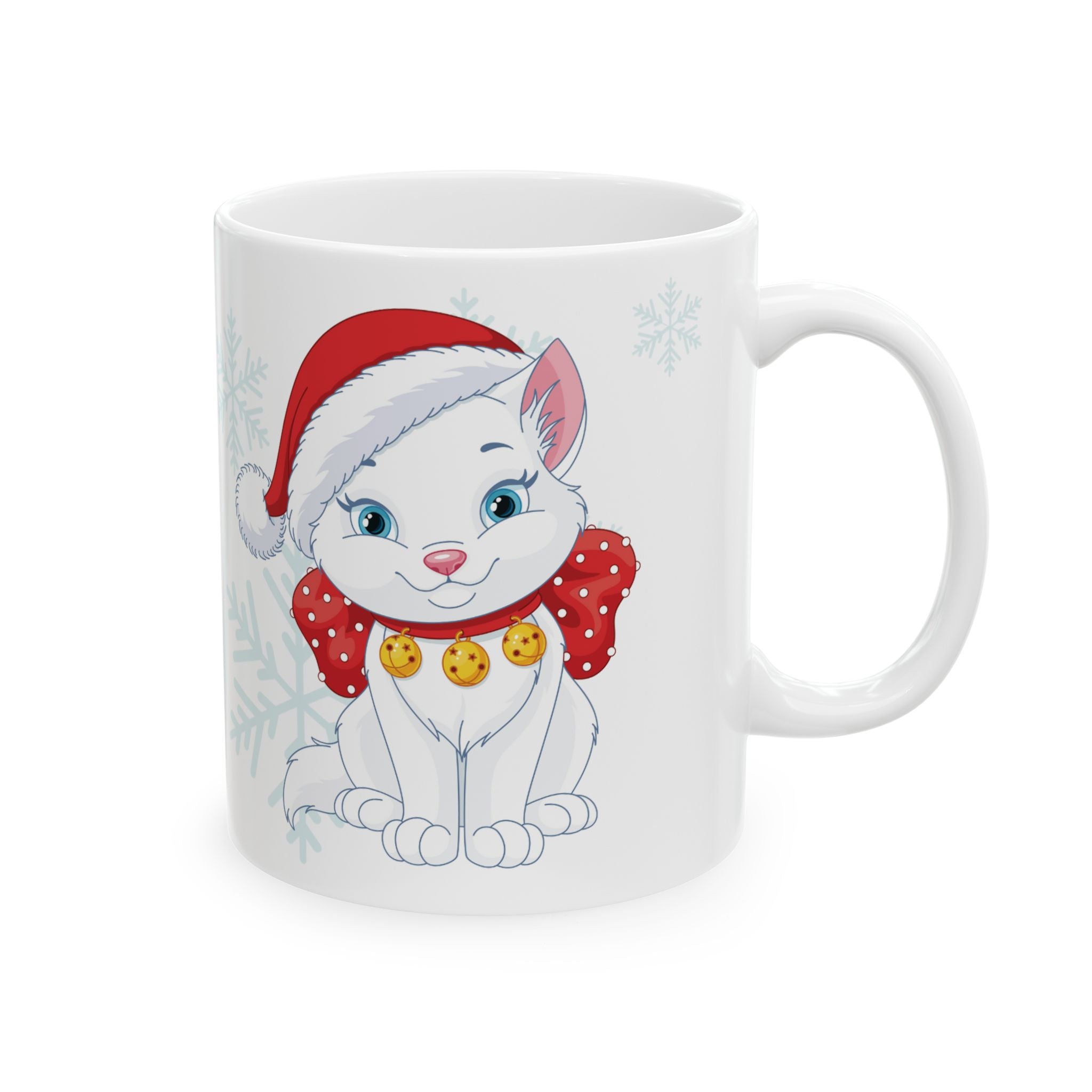 Christmas Ceramic Mug Cat Best Gift Holiday Festive Cup Christmas Gift Cute 11oz