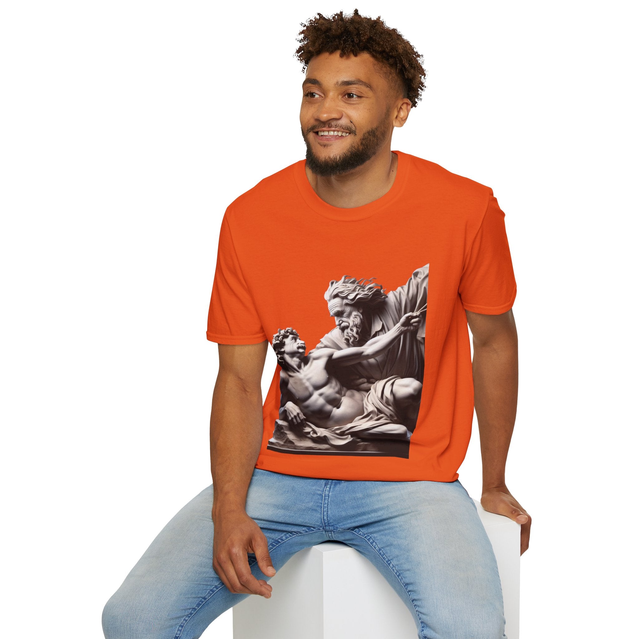 Funny Albert Einstein Unisex Softstyle T-Shirt Unique Gift Cotton T-shirt Art