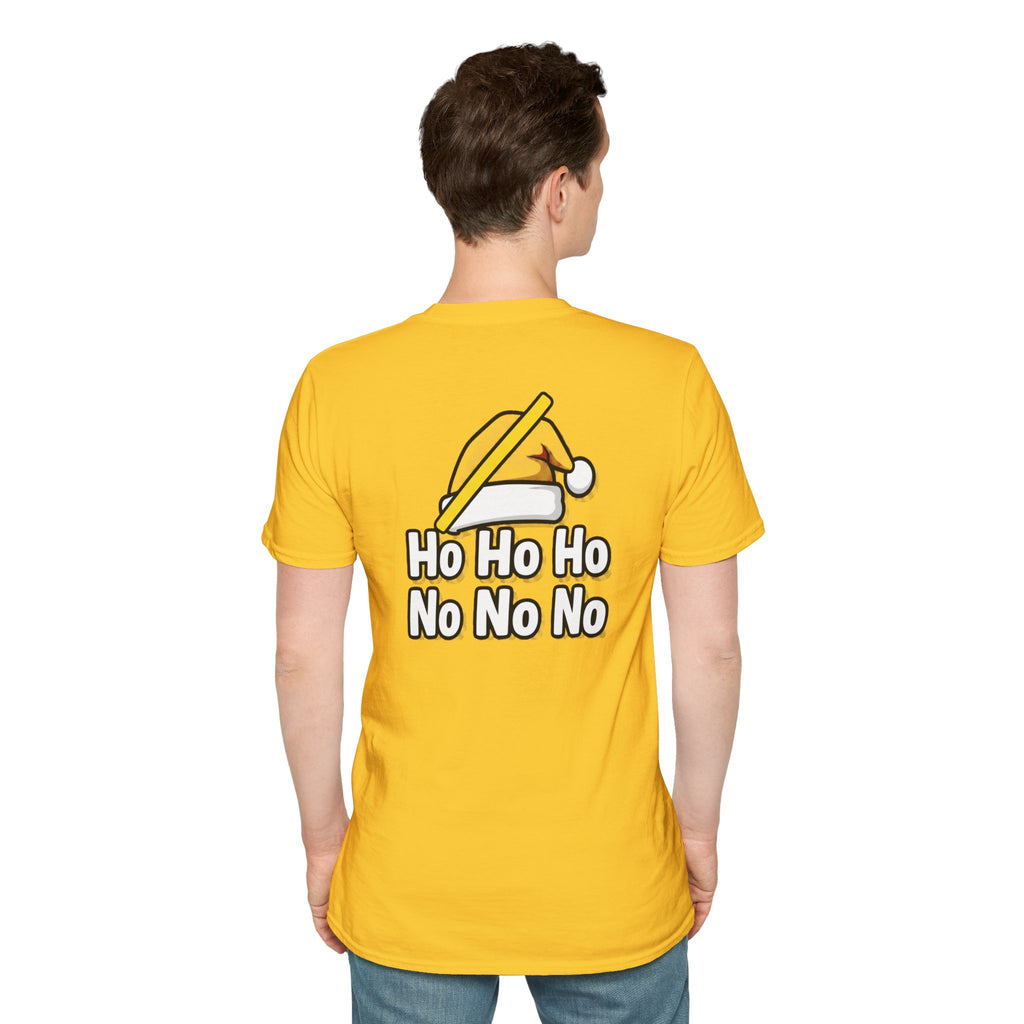 Dark Humor Christmas Shirt Ho Ho Ho No No No Funny Sarcastic Unisex Softstyle Tee Adult Christmas Gift